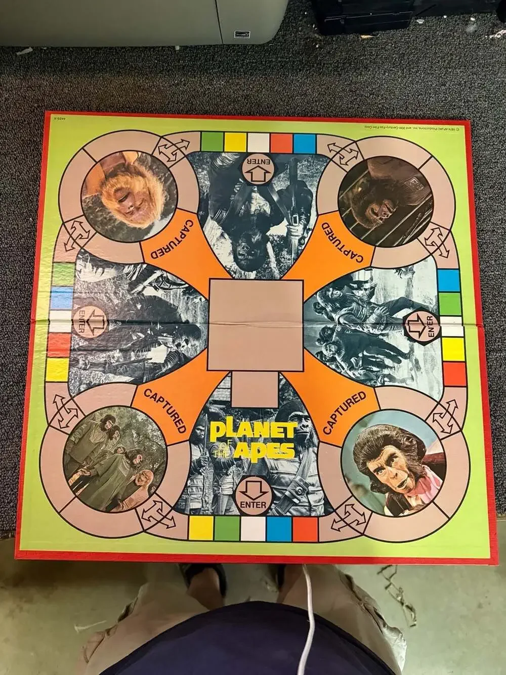 Vintage Planet of The Apes 1974 Milton Bradley - Not Complete